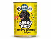 DOBRY PIES Mono Čisté vepřové + kolagen – vlhké krmivo pro psa – 400g