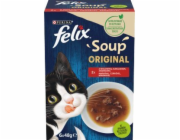 PURINA Felix Original Soup Time Box Beef, lamb, chcken - mokré krmivo pro kočky - 6x48g