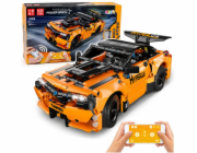 Stavebnice LeanToys Dálkově ovládané auto RC oranžové 545 dílků.