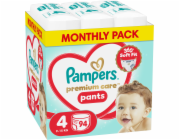 Plenkové kalhotky Pampers Premium Care 4 9-15 kg, 94 ks.