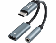 MicroConnect Adaptér USB MC-USBC-AUDIOCF USB-C - USB-C stříbrný (MC-USBC-AUDIOCF)