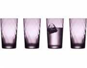 Vysoké sklenice Leopold Vienna 400 ml, 4 kusy, fialové, 31723
