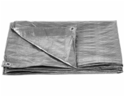 Plachta Tarpaulin Strong 5x5 m, 100 g/m, zakrývacia, strieborná, s okami