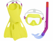 Okuliare Bestway® Crusader Essential, sada, šnorchlovacia, okuliare na potápanie s plutvami