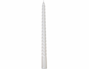 Sviečka MagicHome Vianoce, 25 cm, bal. 4 ks, biela, špirálová, točená