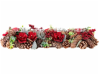Ikebana MagicHome Vianoce, prírodná, adventná, 50x16x9 cm