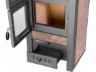 Kachle Pro TAURUS Ceramic, mocca, 12 kW, 120 mm, s troubo...