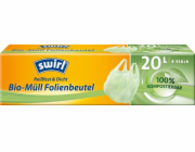 Vrecia Swirl BIO, kompostovateľné, na odpad, s ušami, 20 lit., bal. 6 ks