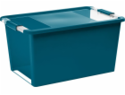 Box s vekom KIS Bi-Box L, 40 lit., tyrkysový, 35x55x28 cm