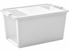 Box s vekom KIS Bi-Box L, 40 lit., biely, 35x55x28 cm
