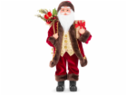 MagicHome Vánoční dekorace, Santa s dárky, 60 cm