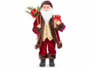 MagicHome Vánoční dekorace, Santa s dárky, 60 cm