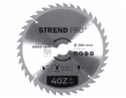 Strend Pro TCT 250x3,0x30/20 mm 40T, pilový kotouč na dřevo, SK plátky