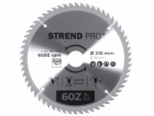 Strend Pro TCT kotouč 210x2,6x30/20 mm 60T, na dřevo, pil...