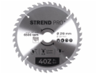 Strend Pro TCT kotouč 210x2,6x30/20 mm 40T, na dřevo, pil...