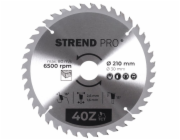 Strend Pro TCT kotouč 210x2,6x30/20 mm 40T, na dřevo, pilový kotouč, SK plátky