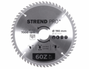 Strend Pro TCT 190x2,4x30/20 mm 60T, pilový kotouč na dřevo, SK plátky
