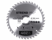 Strend Pro TCT 190x2,4x30/20 mm 40T, pilový kotouč na dřevo, SK plátky