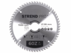 Strend Pro TCT 185x2,2x30/20 mm 60T, pilový kotouč na dře...