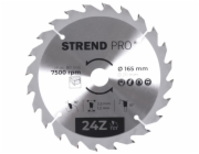 Strend Pro TCT 165x2,2x20/16 mm 24T, pilový kotouč na dřevo, SK plátky