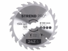 Strend Pro TCT 160x2,2x20/16 mm 24T, pilový kotouč na dře...