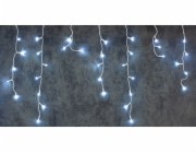 Řetěz MagicHome Christmas Icicle, 360 LED studená bílá, centrovaný, jednoduché světlo, časovač, 230 