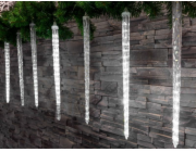 MagicHome Vánoční řetěz Icicle, 288x LED studená bílá, 8 palců, efekt vodopádu, 230 V, 50 Hz, IP44, 