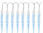 Řetěz MagicHome Christmas Icicle, 65x LED ledově modrá, 8...