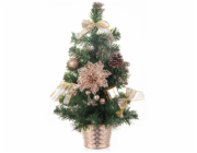 MagicHome Vánoční stromek, zdobený, bronz, 40 cm