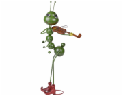 Dekorace MagicHome Mecco, Mravenec s houslemi, plech, 27x17x68 cm