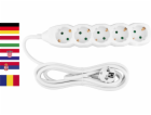Kabel Strend Pro DG-805B, německá zásuvka, 3,00 m, 5 zásu...