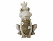 MagicHome Dekorace Gecco, Queen Frog, magnézie, 29x23x43 cm