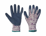 Rukavice PINTAIL navy 08/M, nylon/latex, fialová