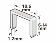 Sponky Strend Pro Premium J906, 6 mm, sponky do sešívačky, 1,2x10,6 mm, balení. 1000 ks