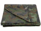 Plachta Khaki 6x10 m, 80 g/m, krycí, olivová/kamufláž, se...