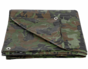 Plachta Khaki 4x5 m, 80 g/m, potah, olivová/kamufláž, se síťovinou