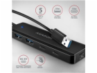 AXAGON HUE-C2A, 4× USB 5Gbps TRAVEL hub, 2× USB-A + 2× US...