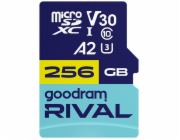 GOODRAM RIVAL M2AA 256 GB MicroSDXC V30 A2 UHS-I U3 + adaptér (GGSM2AA-2560R12)