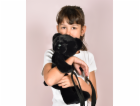 Doudou Plyšová taška přes rameno Medvídek černý 30 cm