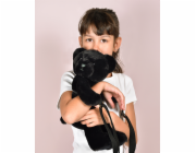 Doudou Plyšová taška přes rameno Medvídek černý 30 cm