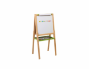 Jeujura Dřevěná multifunkční tabule 54x54 cm s rolí papíru