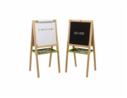 Jeujura Dřevěná multifunkční tabule 54x54 cm s rolí papíru