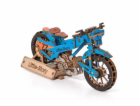 Little Story 3D dřevěná skládačka Speedway Bike modrý