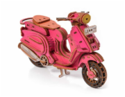 Little Story 3D dřevěná skládačka Sting Scooter růžový