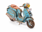 Little Story 3D dřevěná skládačka Sting Scooter modrý