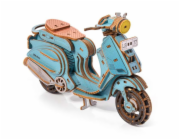 Little Story 3D dřevěná skládačka Sting Scooter modrý