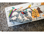 BeWooden Maluj a obkresluj - Dino