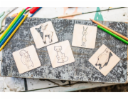 BeWooden Lišácké vkládací puzzle 4 v 1 - Lišárna