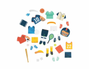 Petit Collage Magnetické puzzle Sportovec