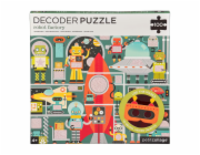 Petit Collage Puzzle roboti 100 ks s 3D brýlemi